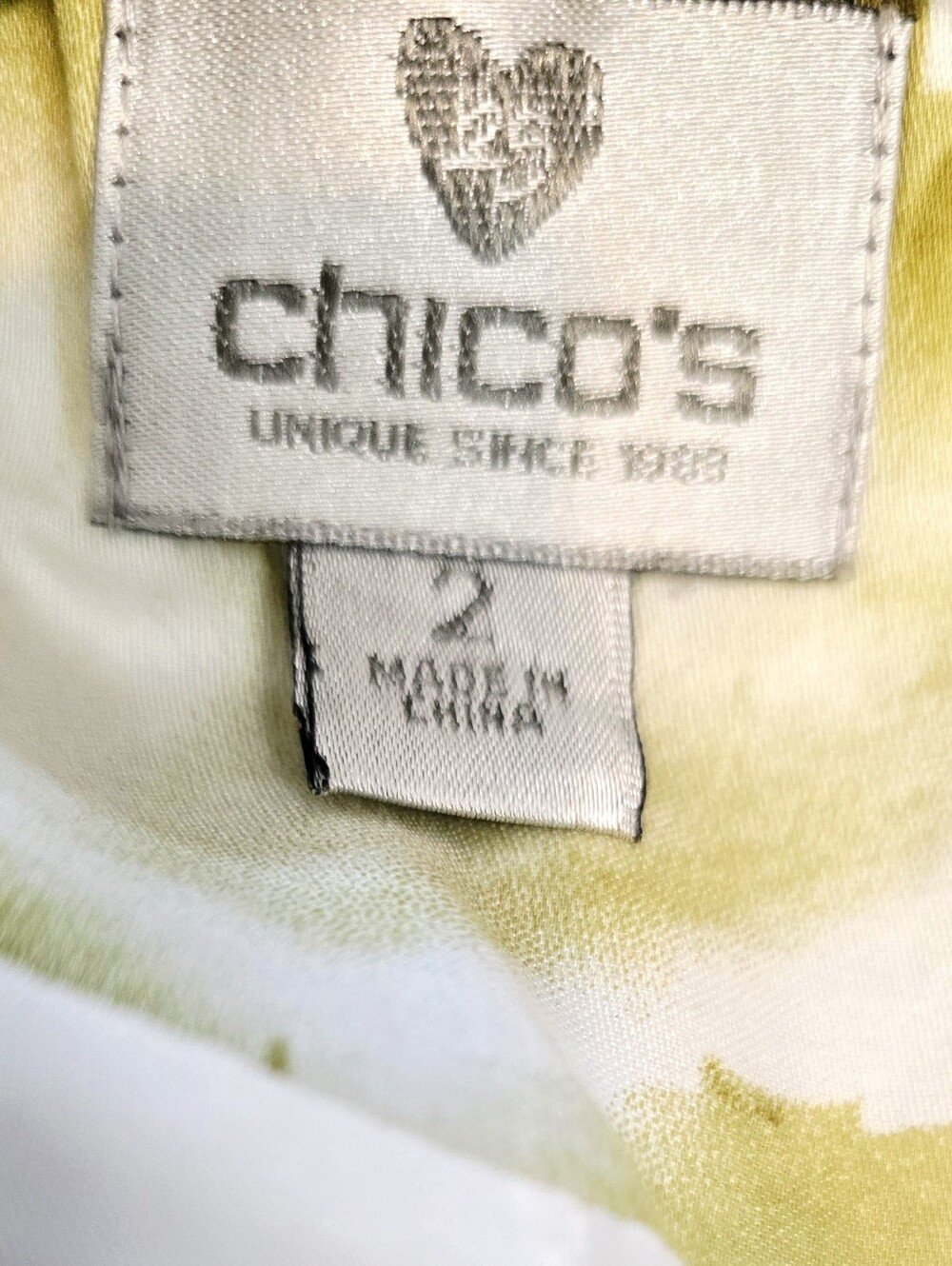 Chico’s Tropical Sequin Textured Zip Jacket Resort Coastal Cruise Cotton Glam - Picture 8 of 9